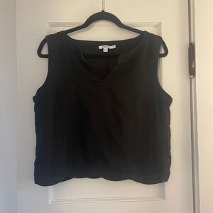 Chico's Black Linen Top